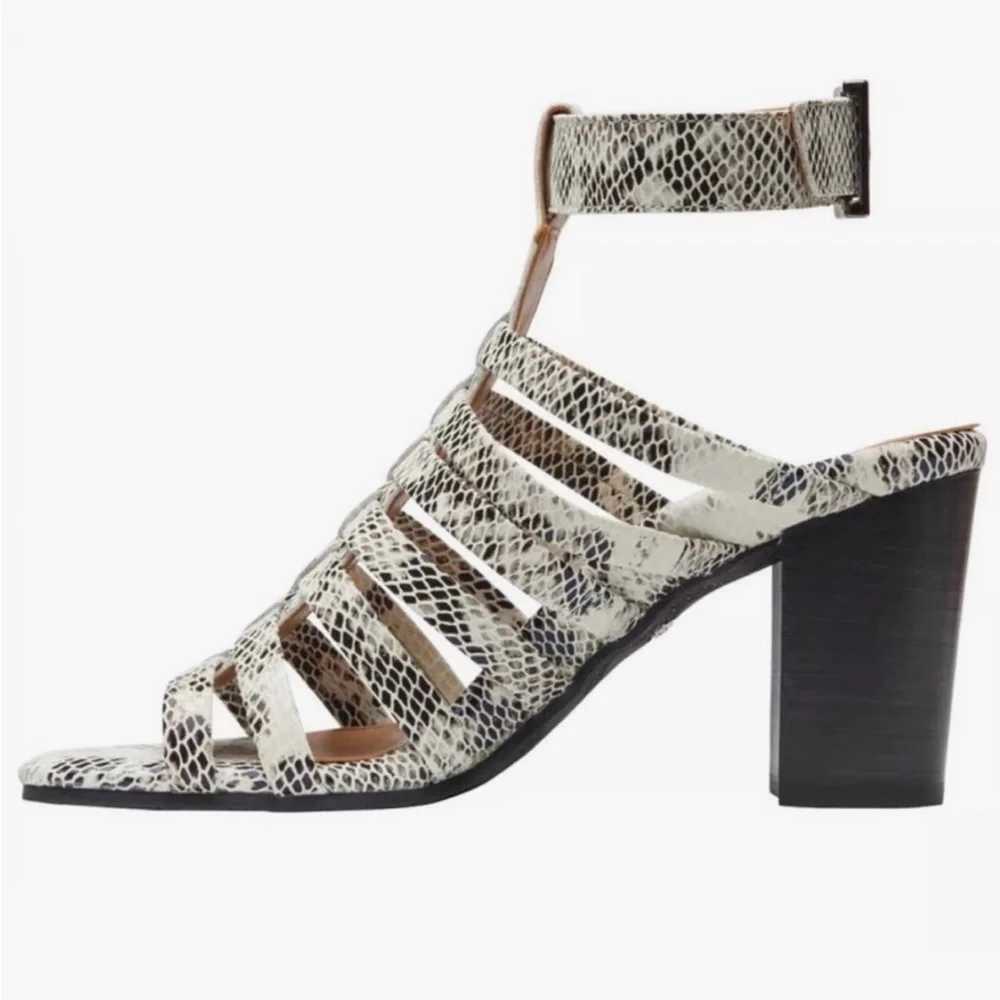 Vionic NWOT Sami snakeskin block heel sandals 8.5